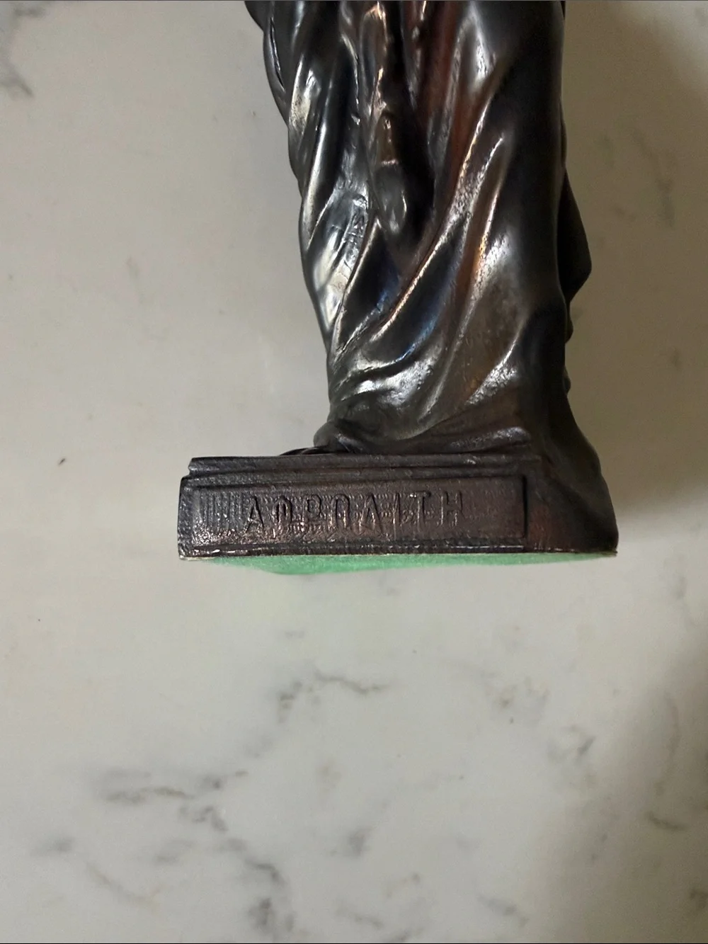 Vintage Bronze Venus Sculptural Statue Madebin Greece and Signed